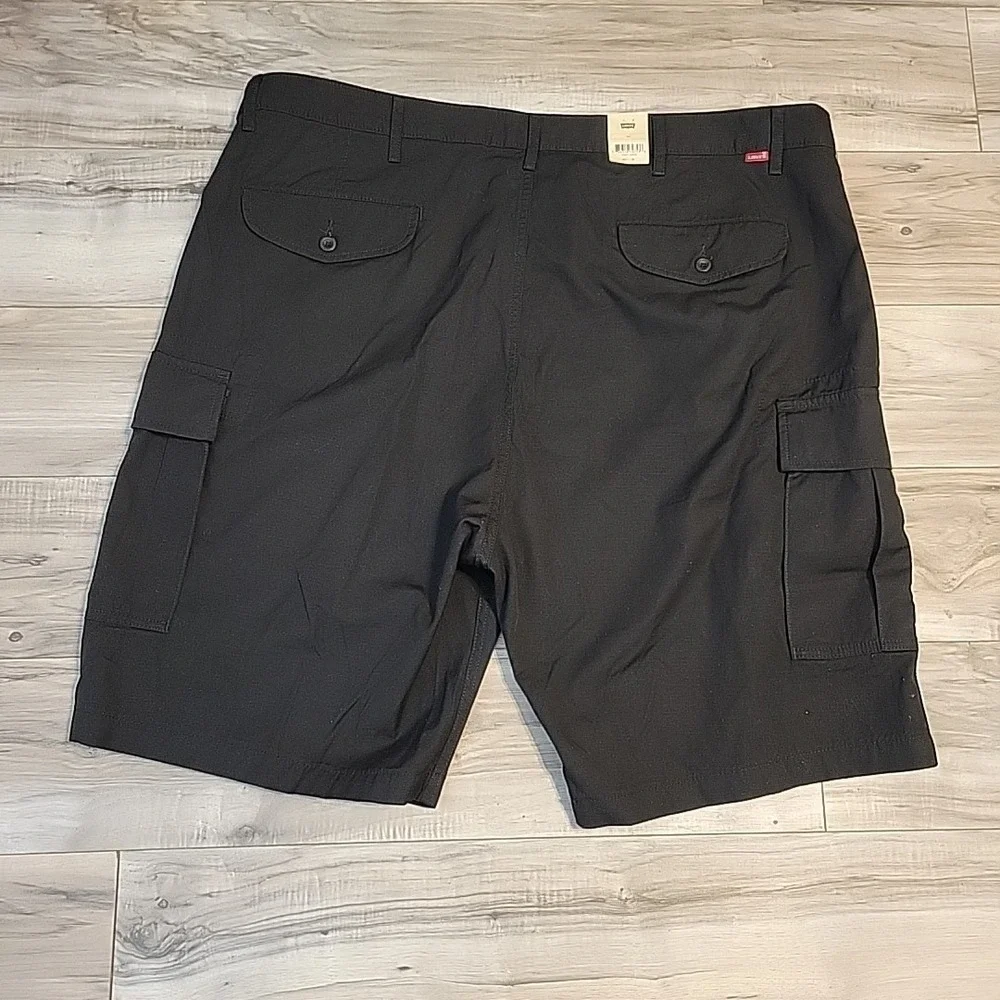Levi's Carrier Cargo Shorts Men's 44 Black‎ Ripstop 10